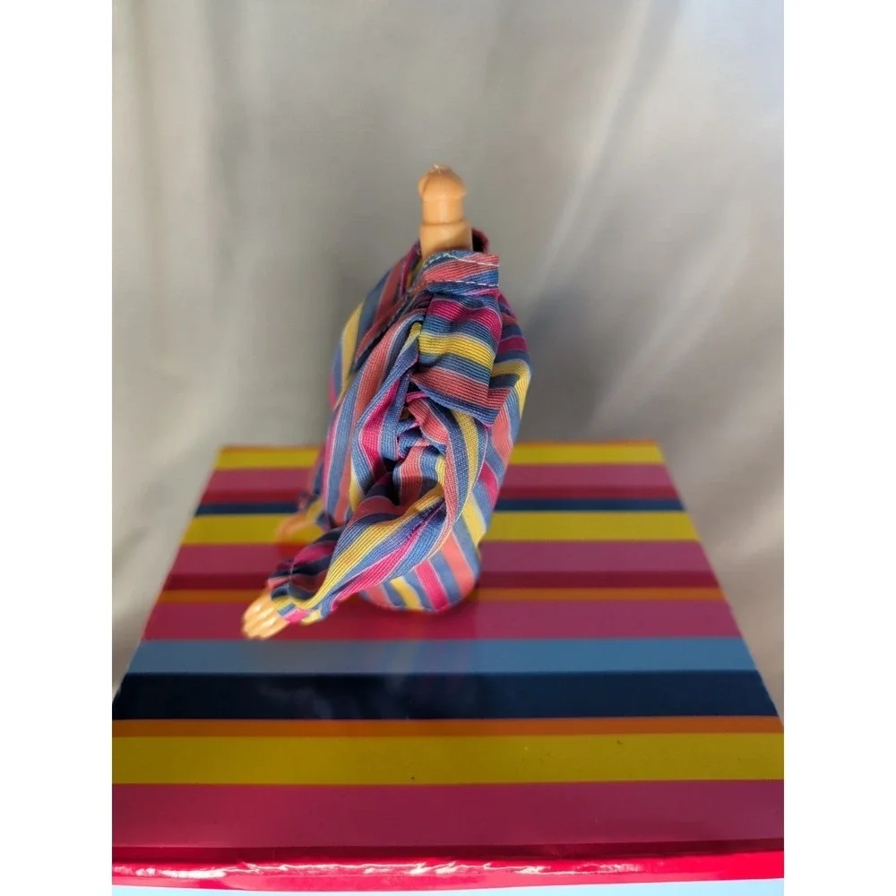 MATTEL RAINBOW MULTI STRIPED SHIRT TOP Vintage Ken DOLLS‎ FASHION CLOTHES Barbie